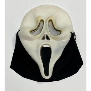 Vintage Easter Inc Scream Ghost Face Mask Glow in the Dark 10.5"